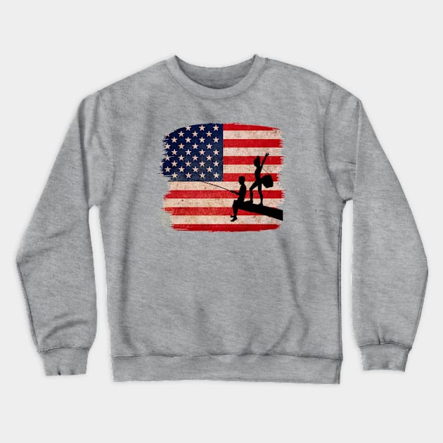 American Flag Family Crewneck Sweatshirt by Don’t Care Co